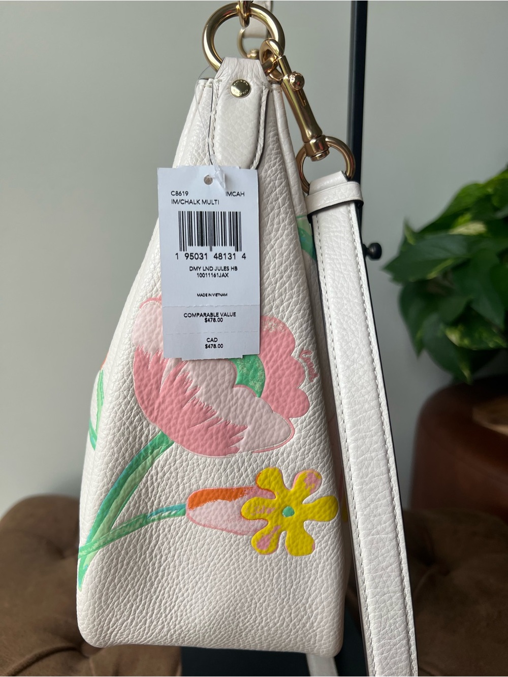 Coach NWT Jules Hobo With Dreamy Land Floral Print - Picture 8 of 12